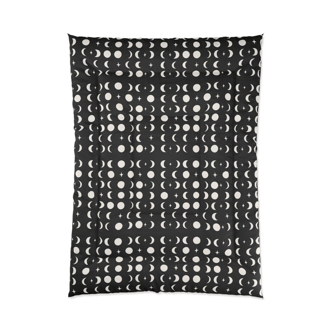 Elegant Moon Phases Comforter, Cozy Blanket for Home Decor, Bedroom Accessories, Celestial Gift, All-Season Quilt
