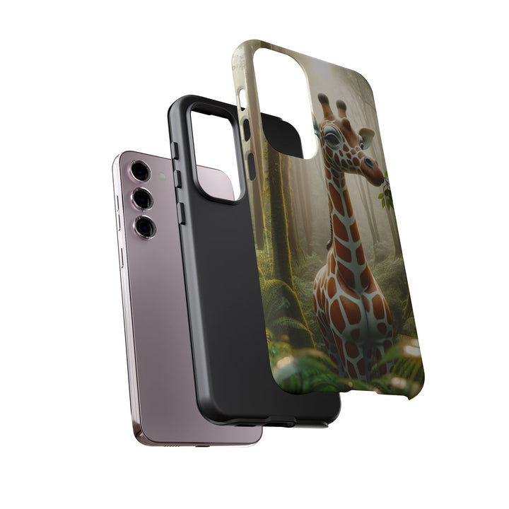 Giraffe Tough Phone Case - Cute Animal Design for Nature Lovers