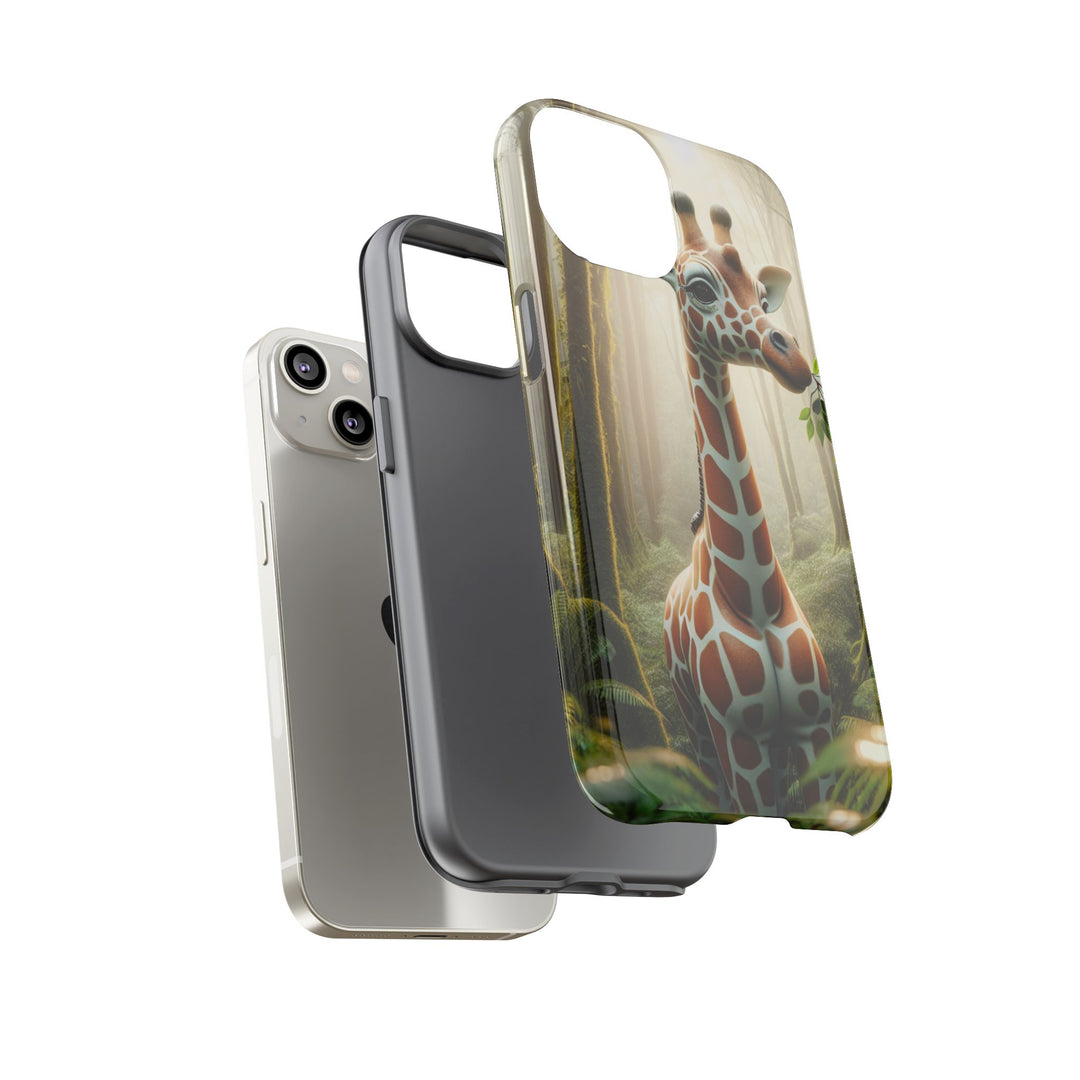 Giraffe Tough Phone Case - Cute Animal Design for Nature Lovers