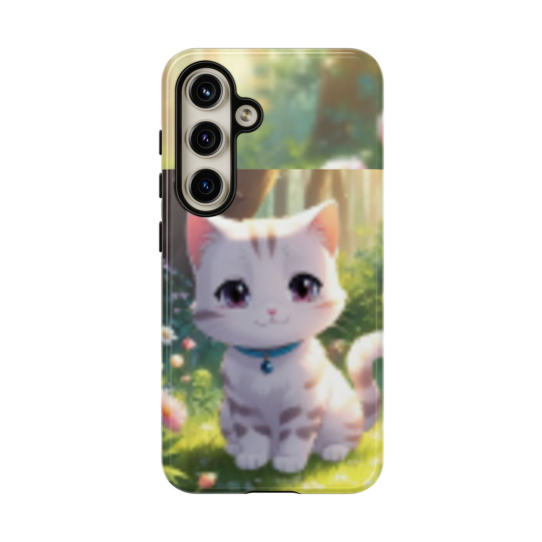 Cute Ai Cat Phone Case - Tough Protection with Floral Design for Cat Lovers