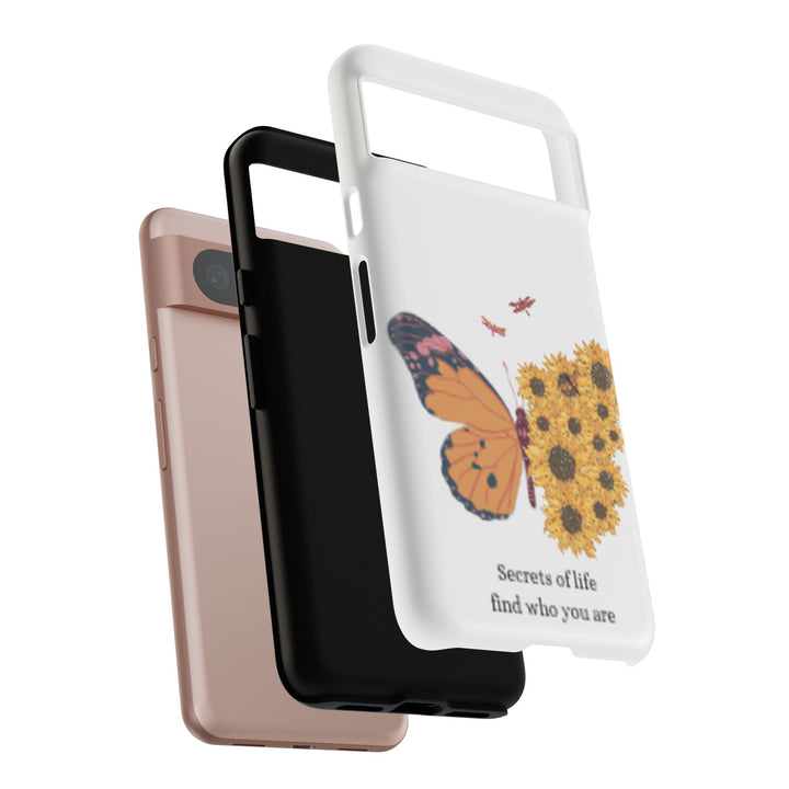 Butterfly & Sunflower Phone Case - "Secrets of Life" Design