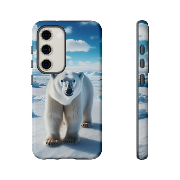 Polar Bear Tough Phone Case - Durable Protector with Arctic Design