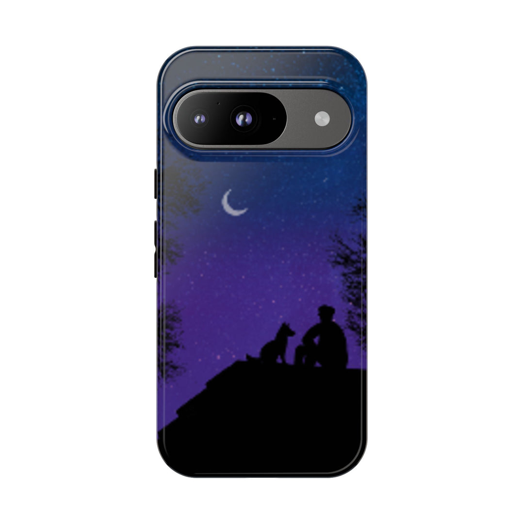 Starry Night Phone Case for Dog Lovers