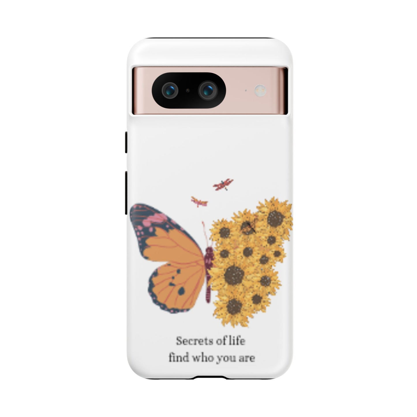 Butterfly & Sunflower Phone Case - "Secrets of Life" Design