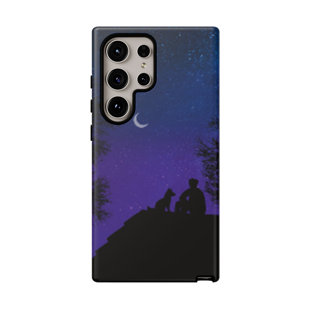 Starry Night Phone Case for Dog Lovers