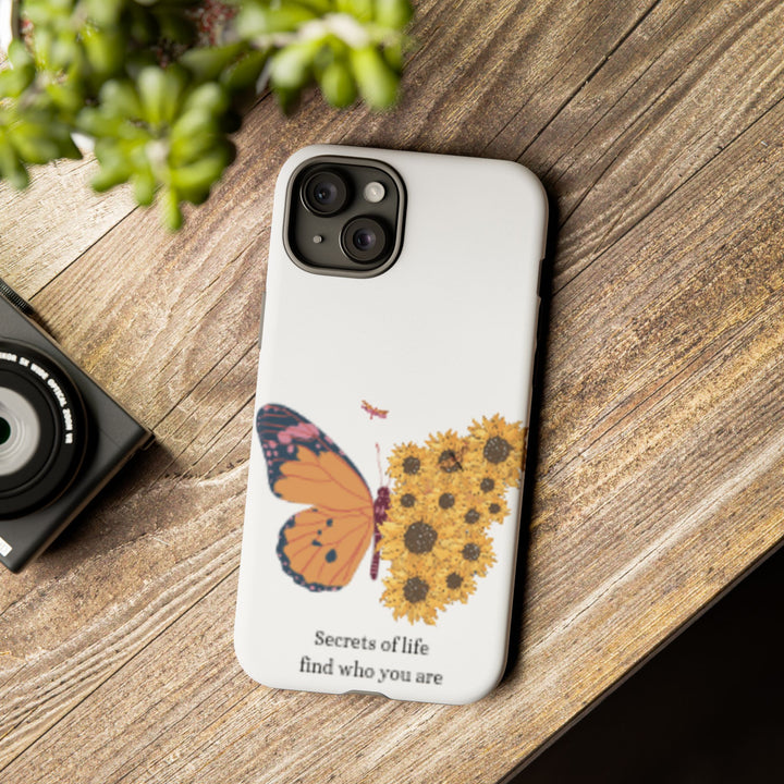 Butterfly & Sunflower Phone Case - "Secrets of Life" Design