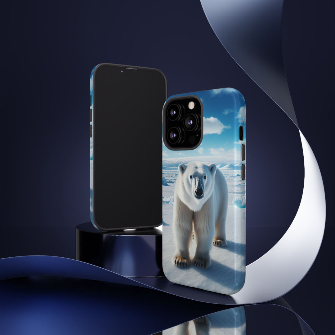 Polar Bear Tough Phone Case - Durable Protector with Arctic Design
