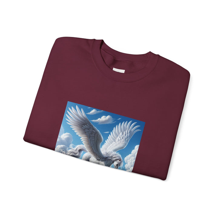 Mythical Pegasus Crewneck Sweatshirt, Cozy Unicorn Gift, Fantasy Apparel, Perfect for Fall, Unique Unisex Sweatshirt