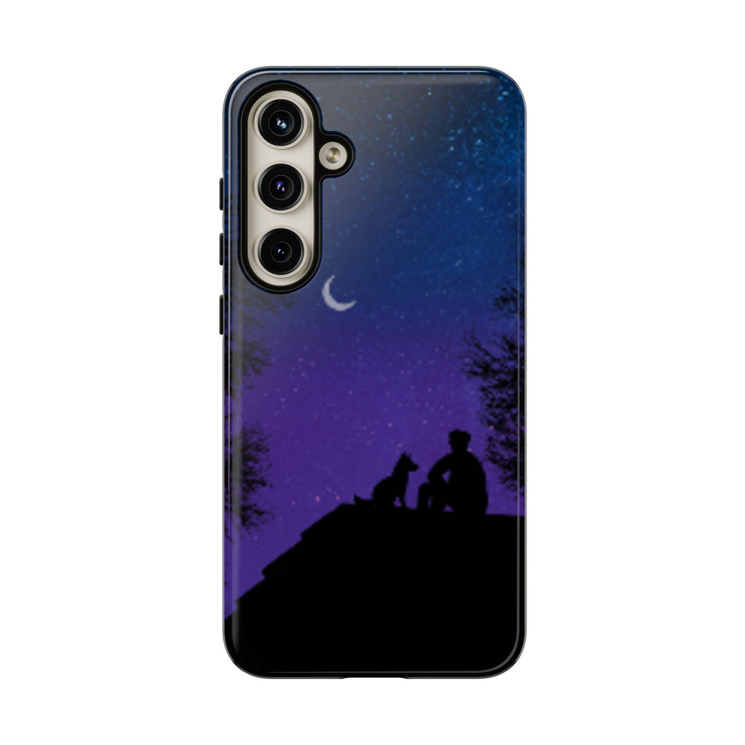 Starry Night Phone Case for Dog Lovers