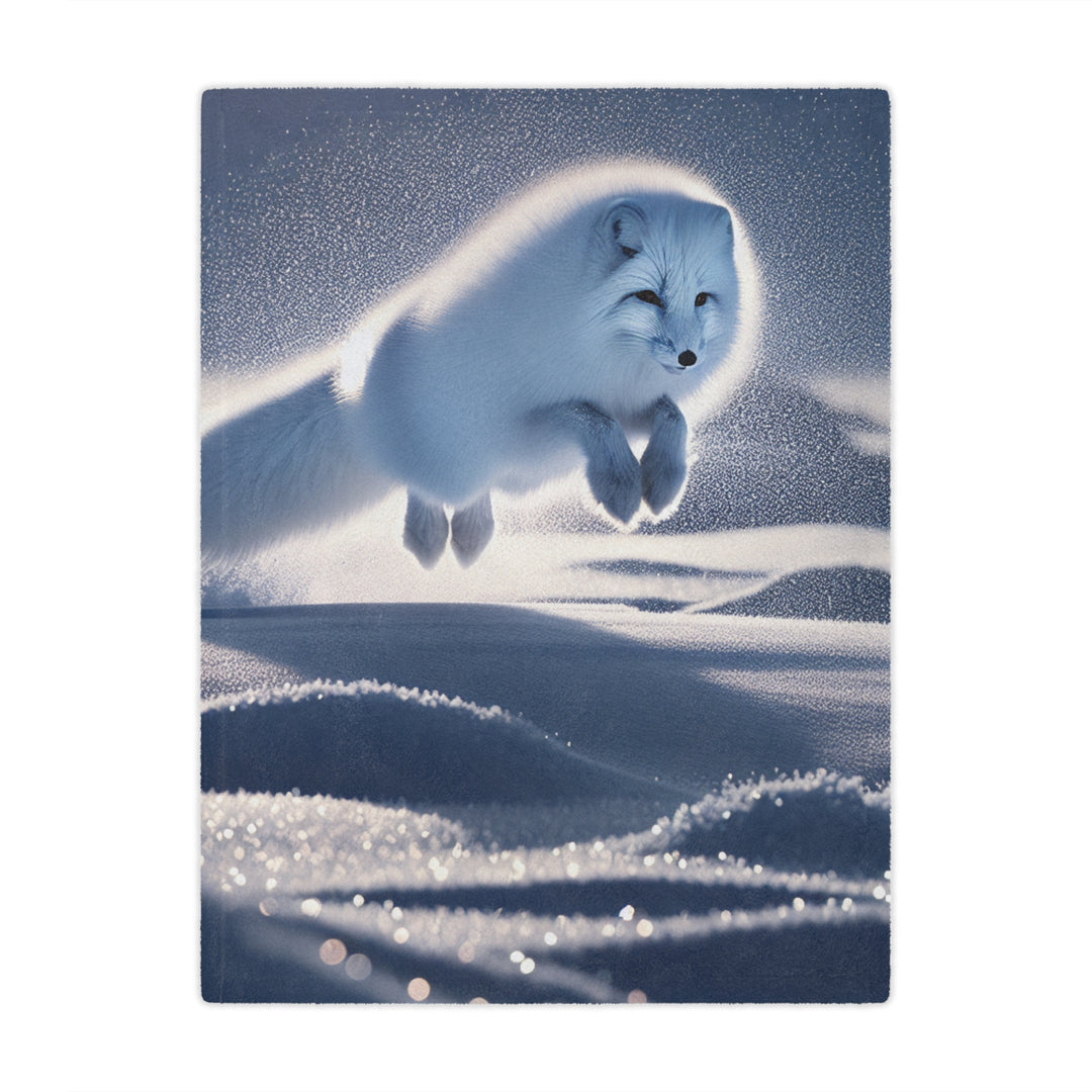 Arctic Fox Minky Blanket - Cozy and Soft Throw for Winter Nights