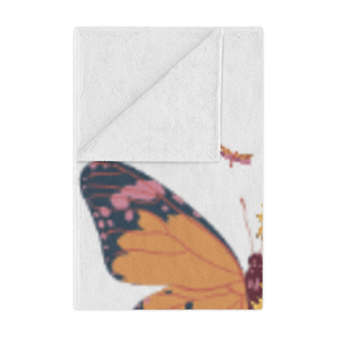 Inspirational Minky Blanket - 'Secrets of Life' Butterfly & Sunflowers Design
