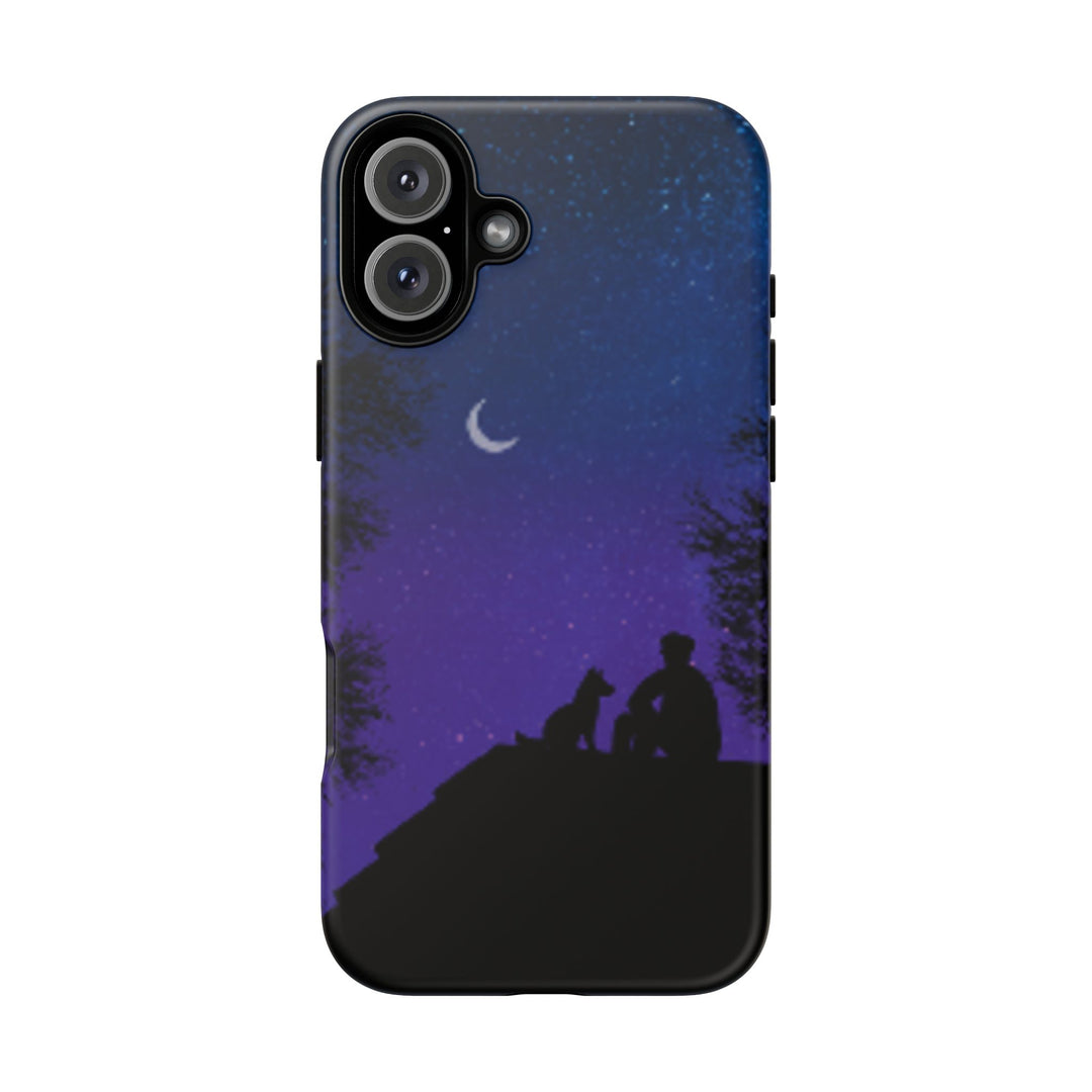 Starry Night Phone Case for Dog Lovers