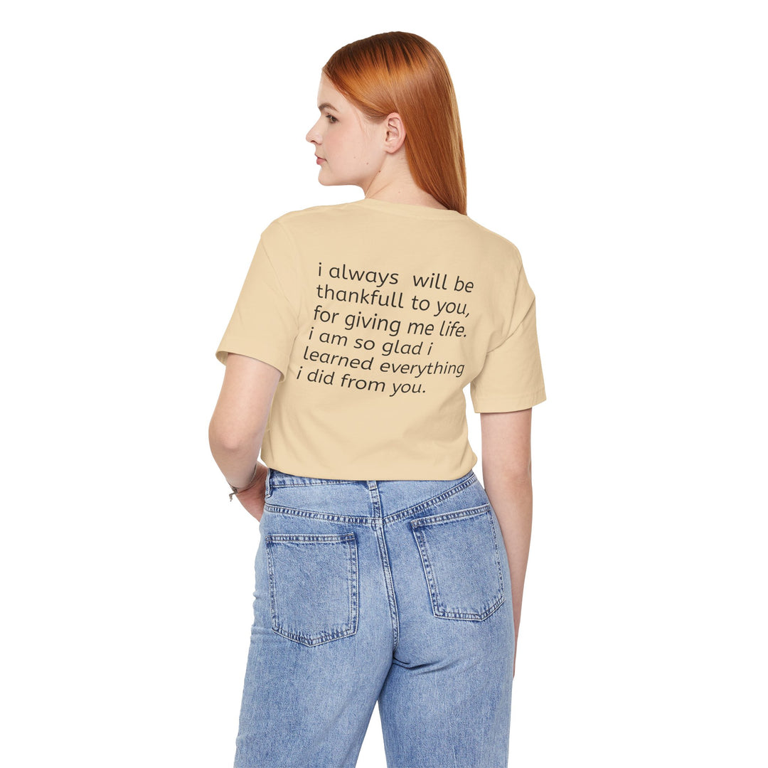 Love You Mom Short Sleeve Tee - Thankful Gift for Mother's Day