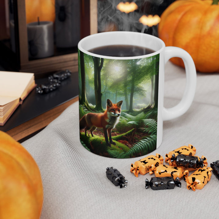 Fox Forest Ceramic Mug - Nature Lover Gift (11oz & 15oz)