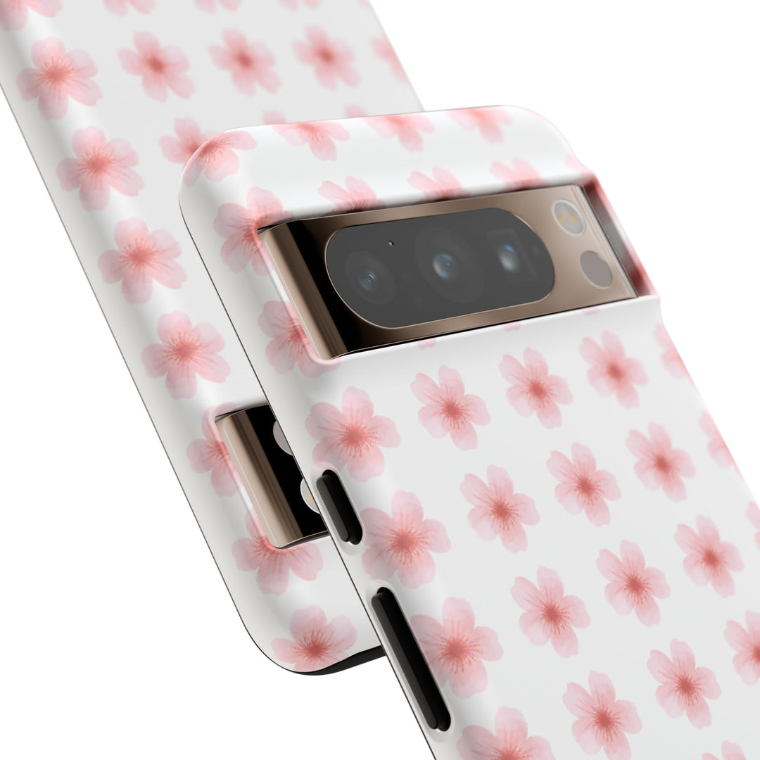Cherry Blossom Tough Phone Case - Floral Design for Spring & Summer