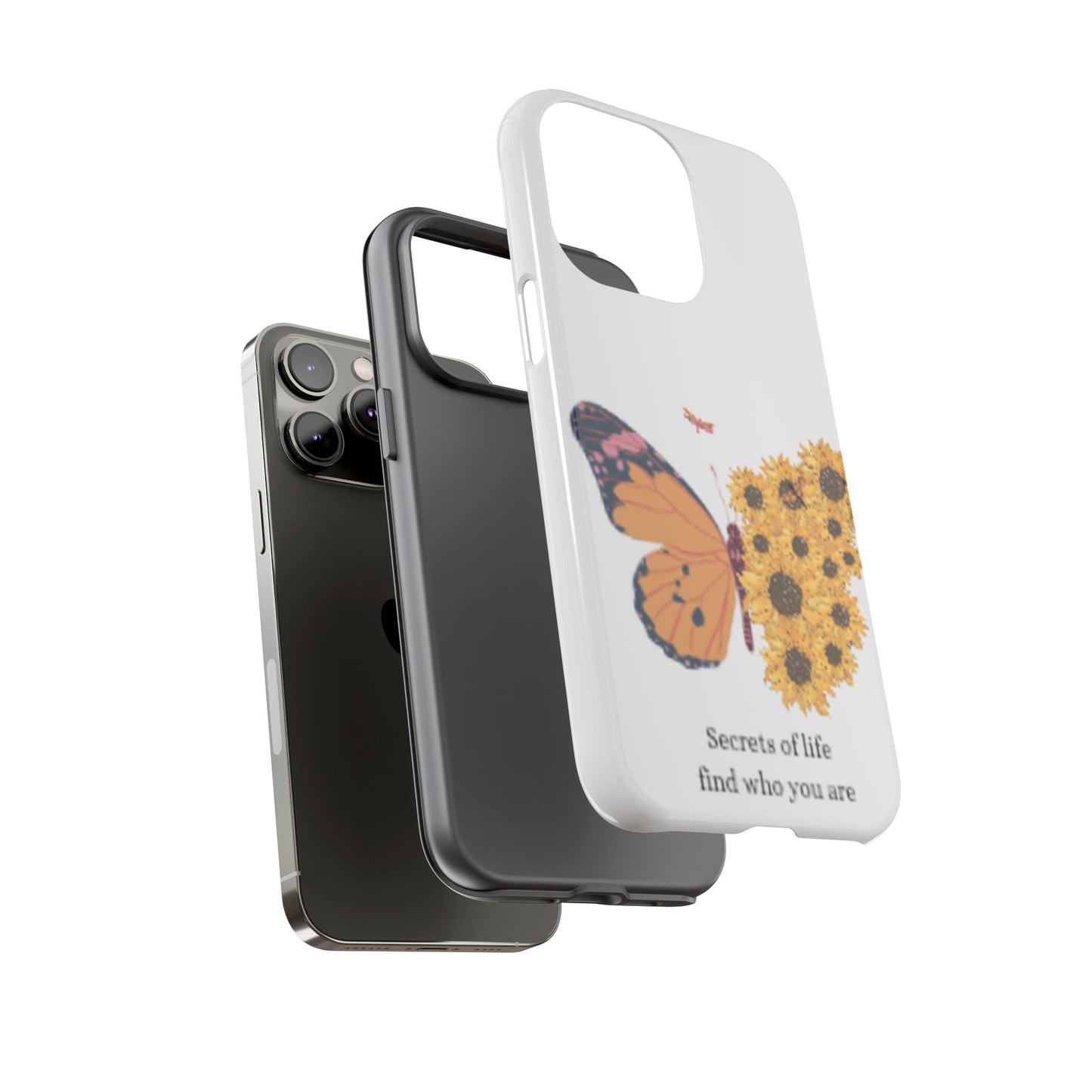 Butterfly & Sunflower Phone Case - "Secrets of Life" Design