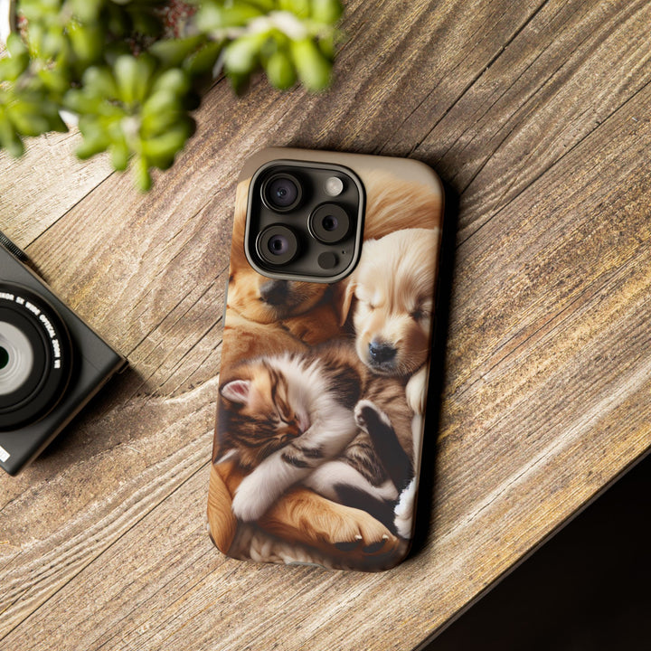 Cute Pets Phone Case - Adorable Dog and Cat Design for Animal Lovers