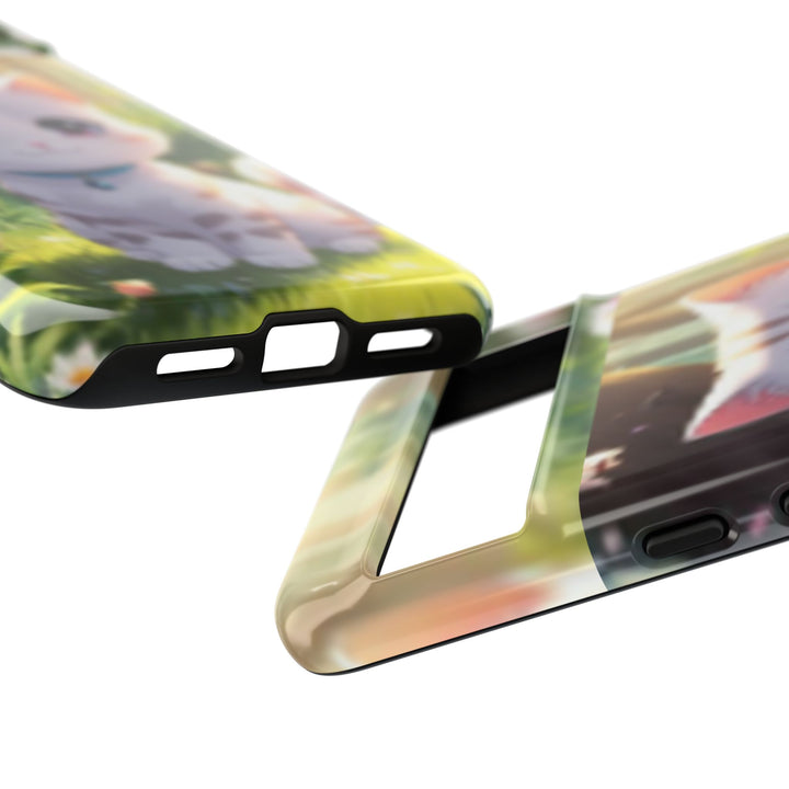 Cute Ai Cat Phone Case - Tough Protection with Floral Design for Cat Lovers