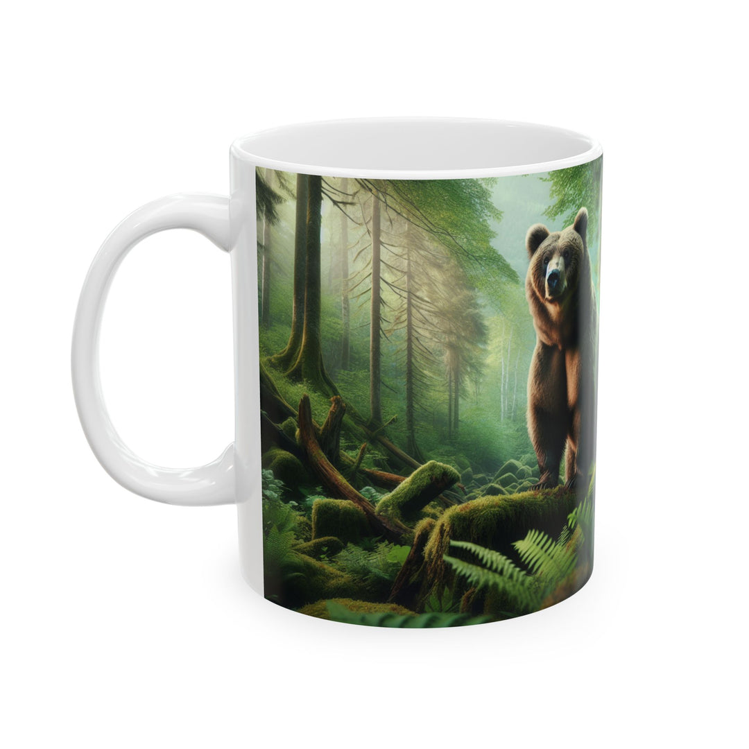 Bear Forest Ceramic Mug - Nature Lover's Drinkware