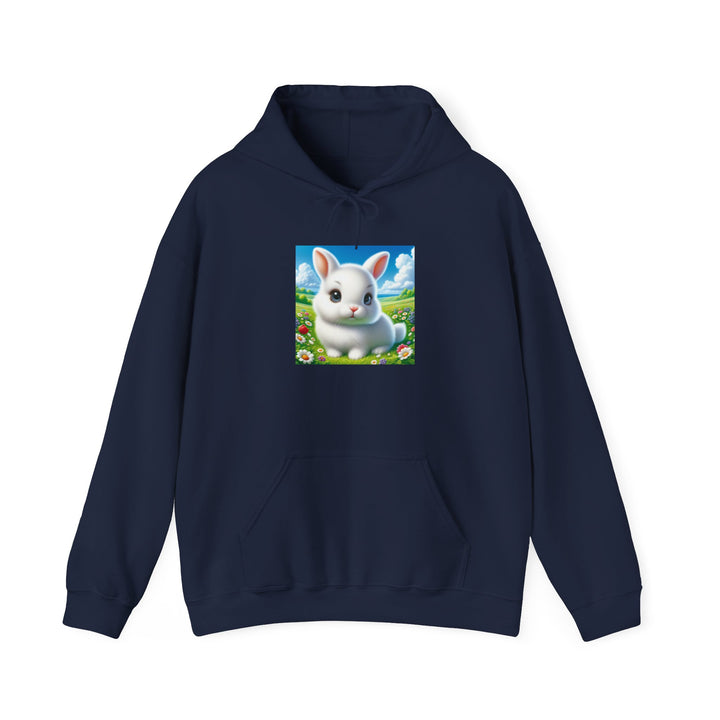 Cute Bunny Hooded Sweatshirt for Animal Lovers, Cozy Apparel for Spring, Easter Gift, Gift for Kids, Casual Wear