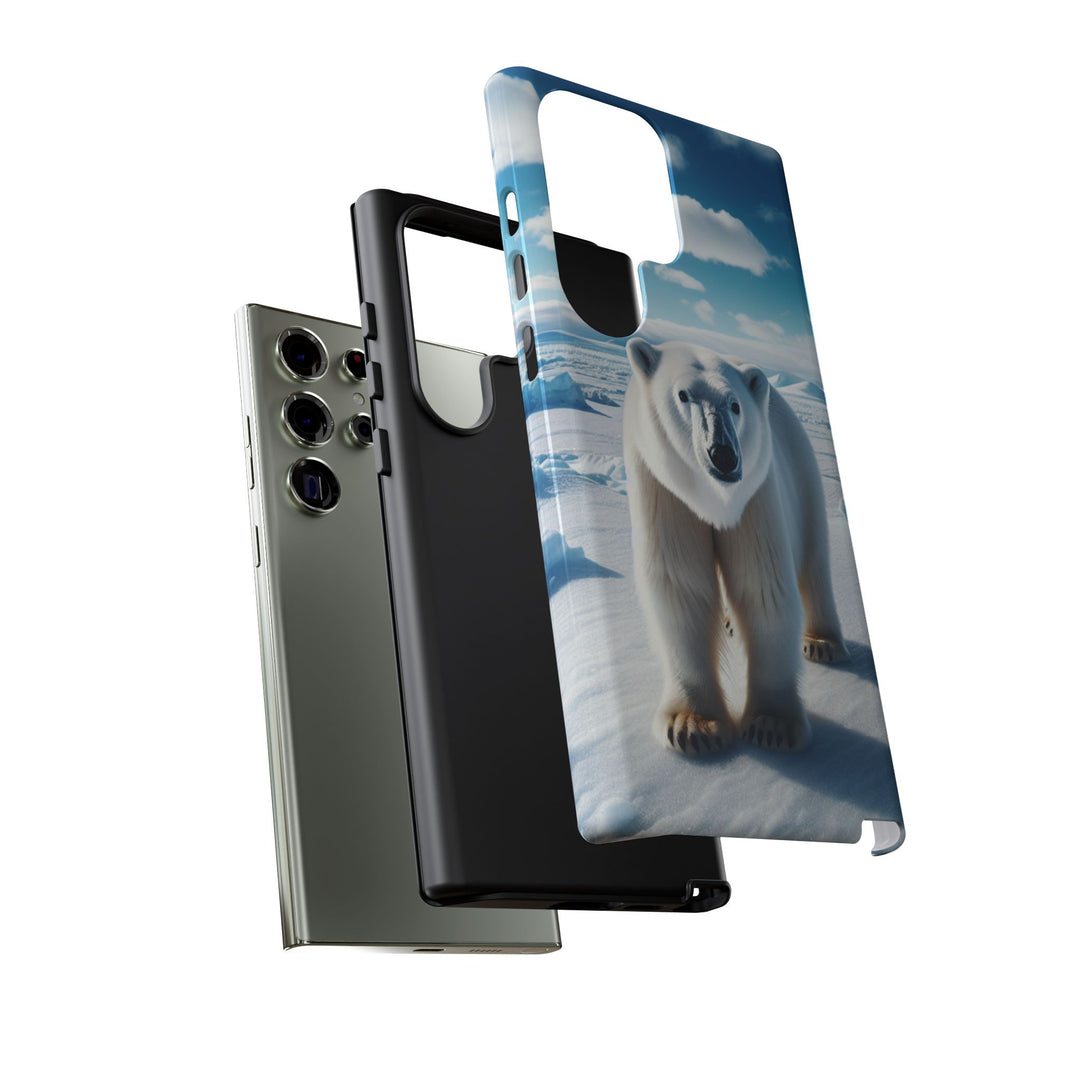 Polar Bear Tough Phone Case - Durable Protector with Arctic Design