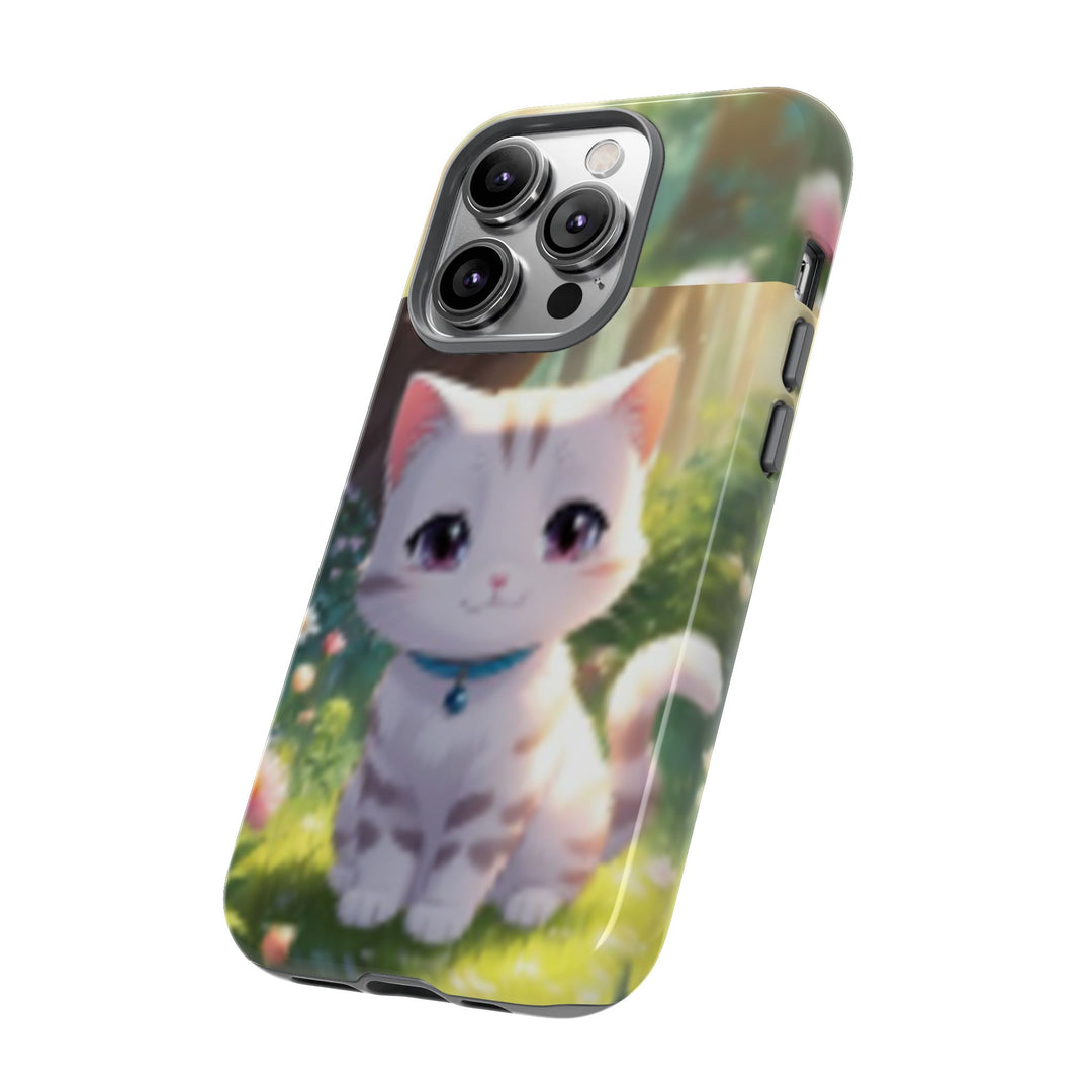 Cute Ai Cat Phone Case - Tough Protection with Floral Design for Cat Lovers