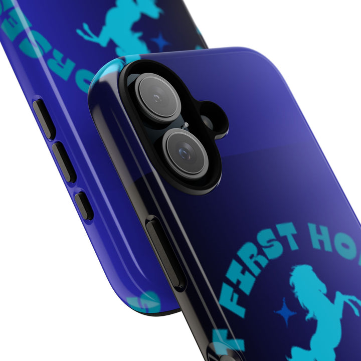 But First Horses Phone Case – Durable Tough Case for Horse Lovers