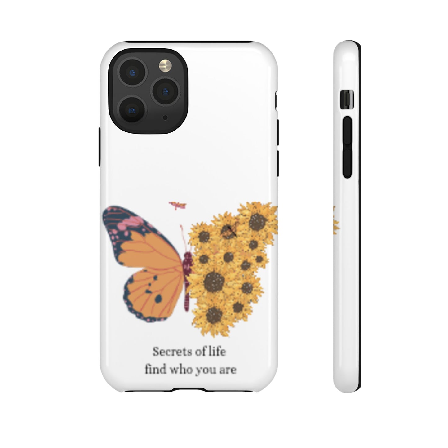 Butterfly & Sunflower Phone Case - "Secrets of Life" Design