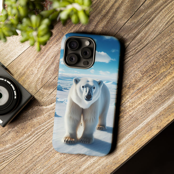 Polar Bear Tough Phone Case - Durable Protector with Arctic Design