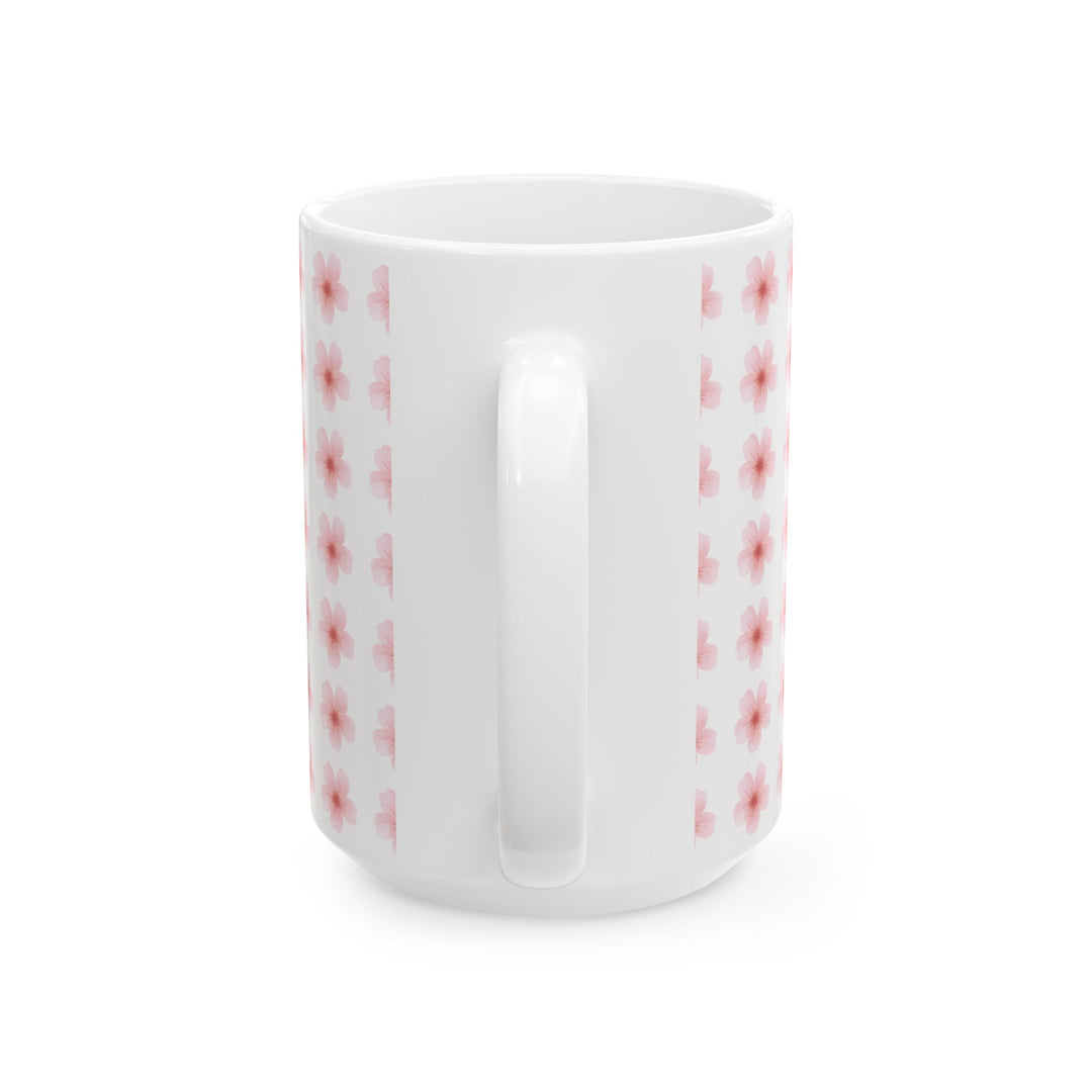 Blossom Print Ceramic Mug | Floral Coffee Cup | 11oz & 15oz