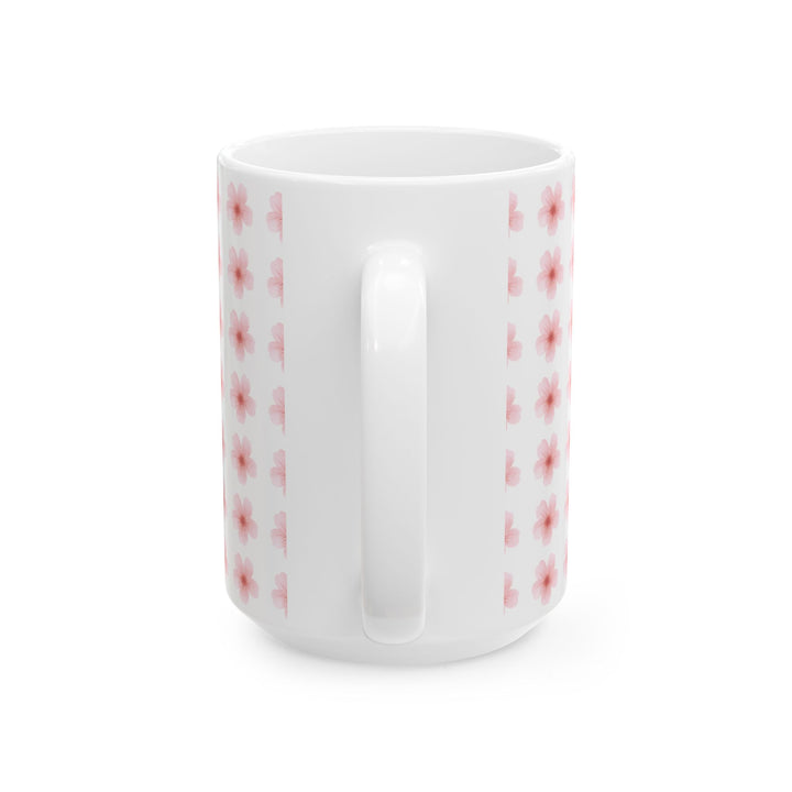 Blossom Print Ceramic Mug | Floral Coffee Cup | 11oz & 15oz