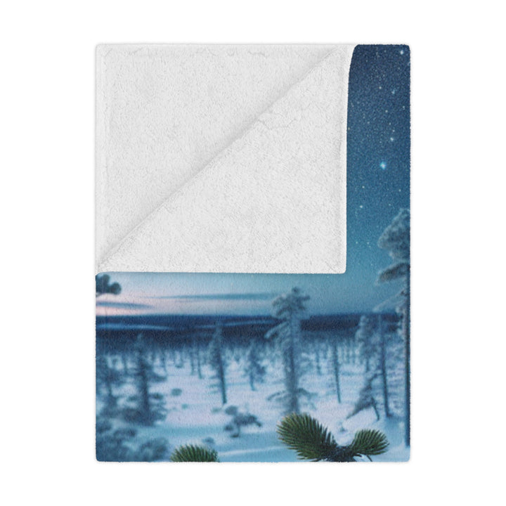 Snowy Owl Minky Blanket - Cozy Winter Decor