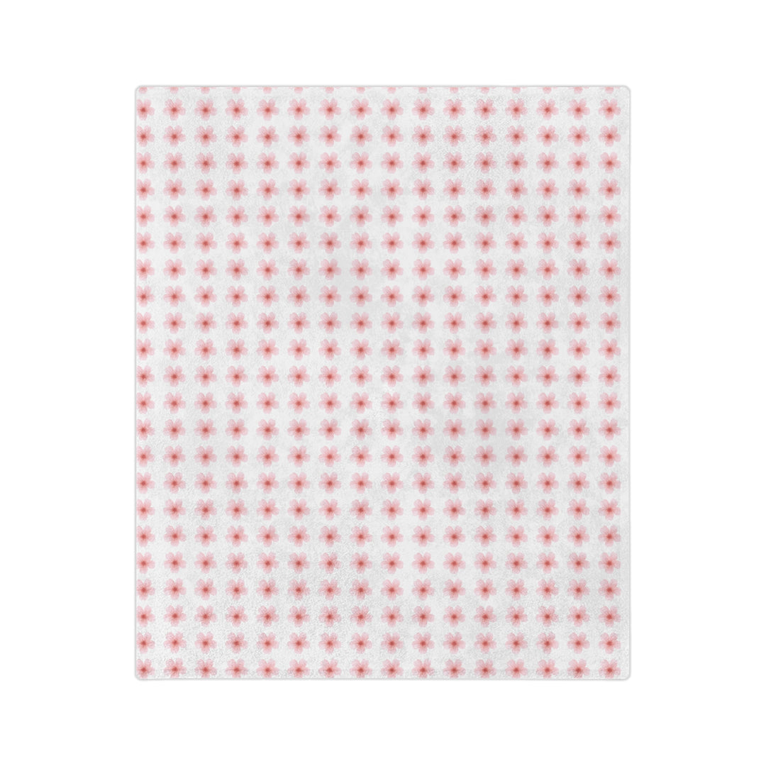 Cozy Velveteen Microfiber Blanket with Floral Design - Perfect for Home Decor and Gift Giving