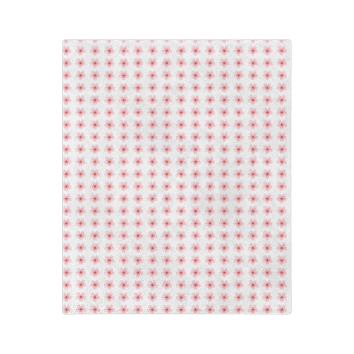 Cozy Velveteen Microfiber Blanket with Floral Design - Perfect for Home Decor and Gift Giving