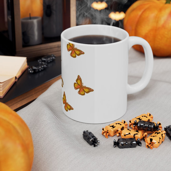 Butterfly 'Fly Free' Ceramic Mug - Inspiring Drinkware for Nature Lovers