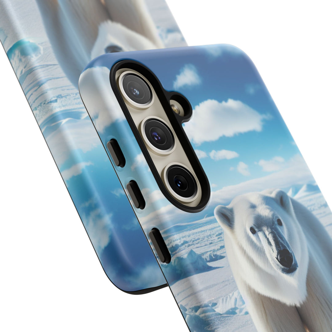 Polar Bear Tough Phone Case - Durable Protector with Arctic Design