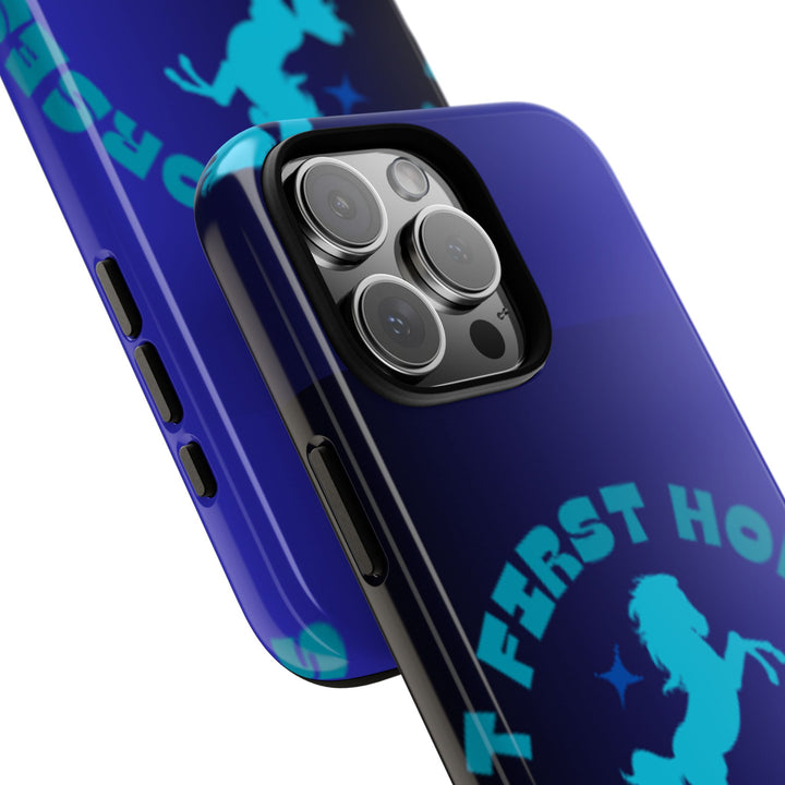But First Horses Phone Case – Durable Tough Case for Horse Lovers