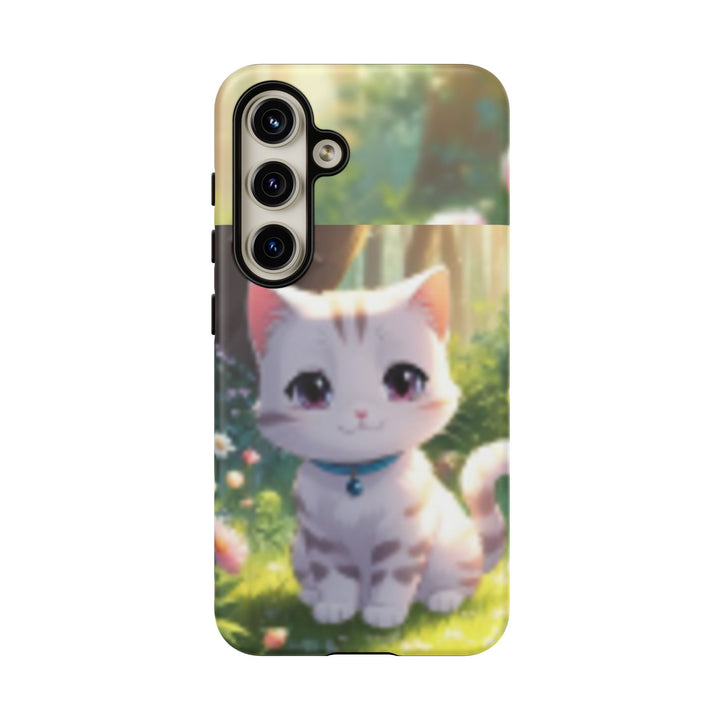 Cute Ai Cat Phone Case - Tough Protection with Floral Design for Cat Lovers