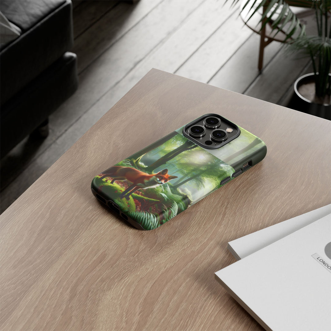 Nature-Inspired Tough Case with Fox Design