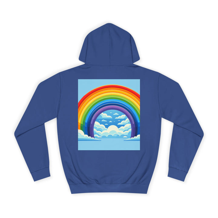 Unisex Love is Love Hoodie - Rainbow College Sweatshirt for Pride, LGBTQ+, Everyday Wear, Gift, Casual Style
