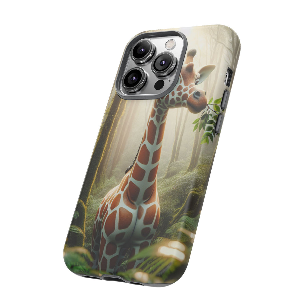 Giraffe Tough Phone Case - Cute Animal Design for Nature Lovers