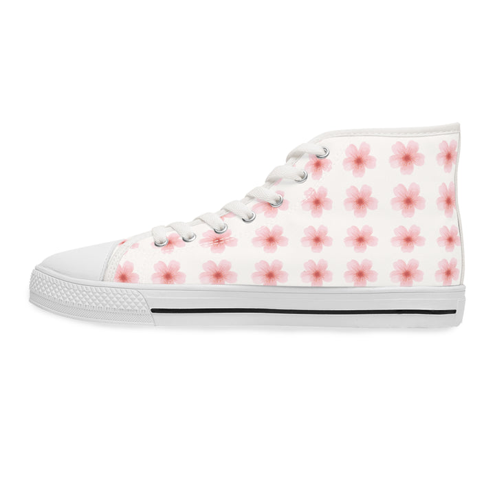 Floral Women's High Top Sneakers - Stylish Comfort for Everyday Wear