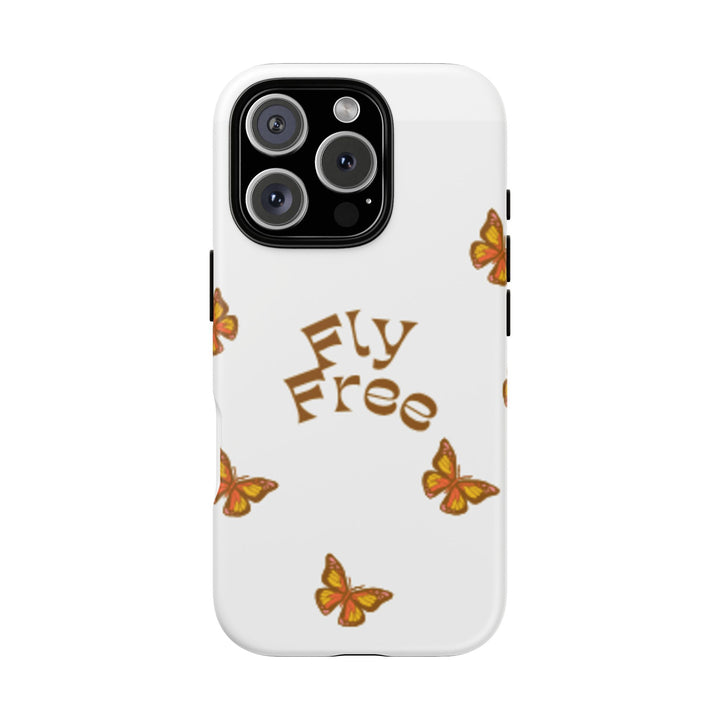 Stylish Phone Case | 'Fly Free' Butterfly Design | Unique Tough Cases