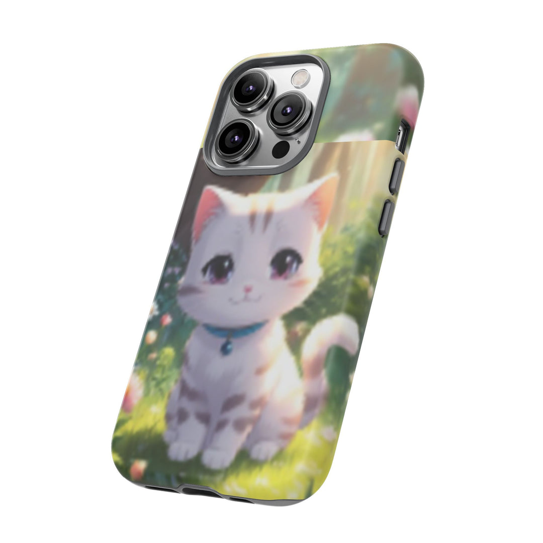 Cute Ai Cat Phone Case - Tough Protection with Floral Design for Cat Lovers