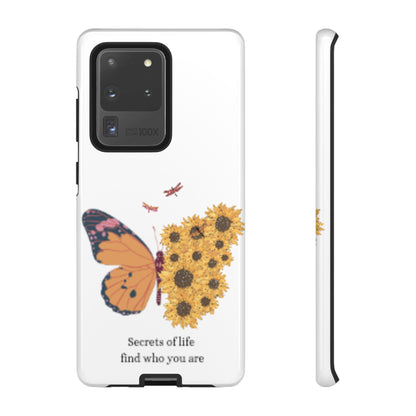 Butterfly & Sunflower Phone Case - "Secrets of Life" Design