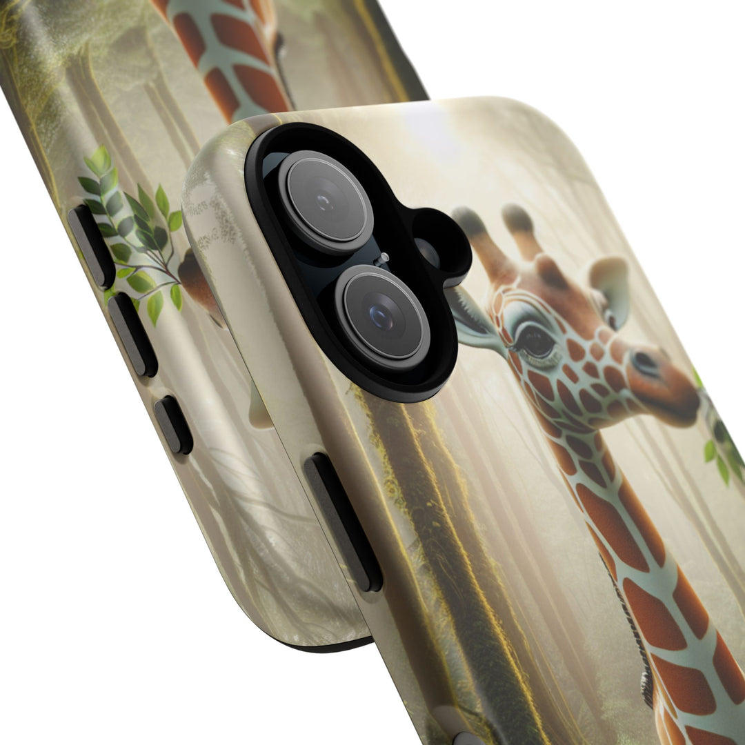 Giraffe Tough Phone Case - Cute Animal Design for Nature Lovers