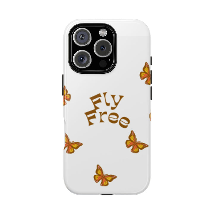 Stylish Phone Case | 'Fly Free' Butterfly Design | Unique Tough Cases