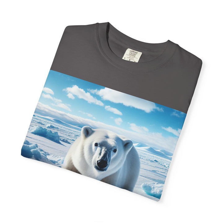 Polar Bear Graphic Unisex Garment-Dyed T-Shirt