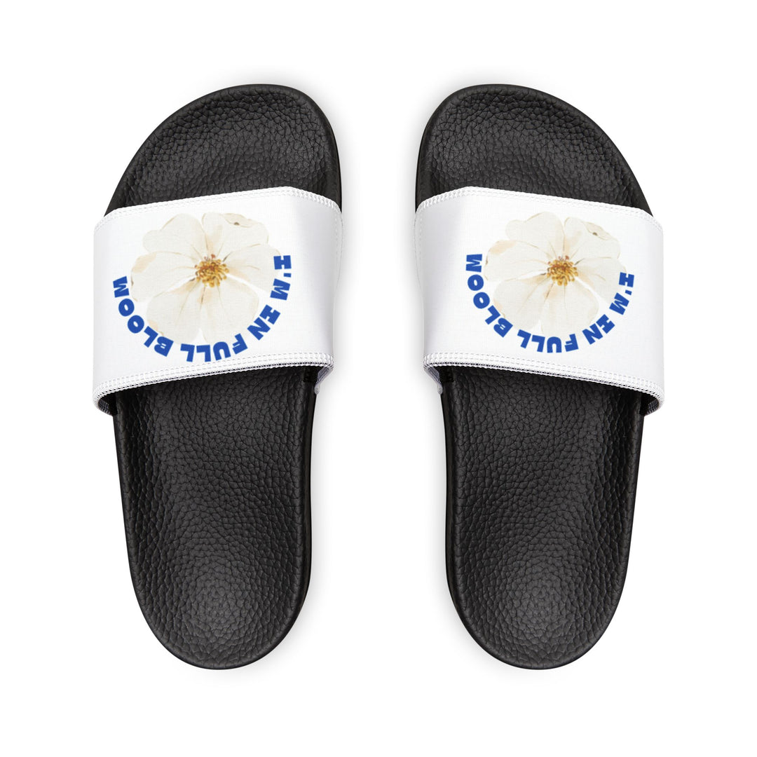 Floral Women's Slide Sandals - "In Full Bloom"