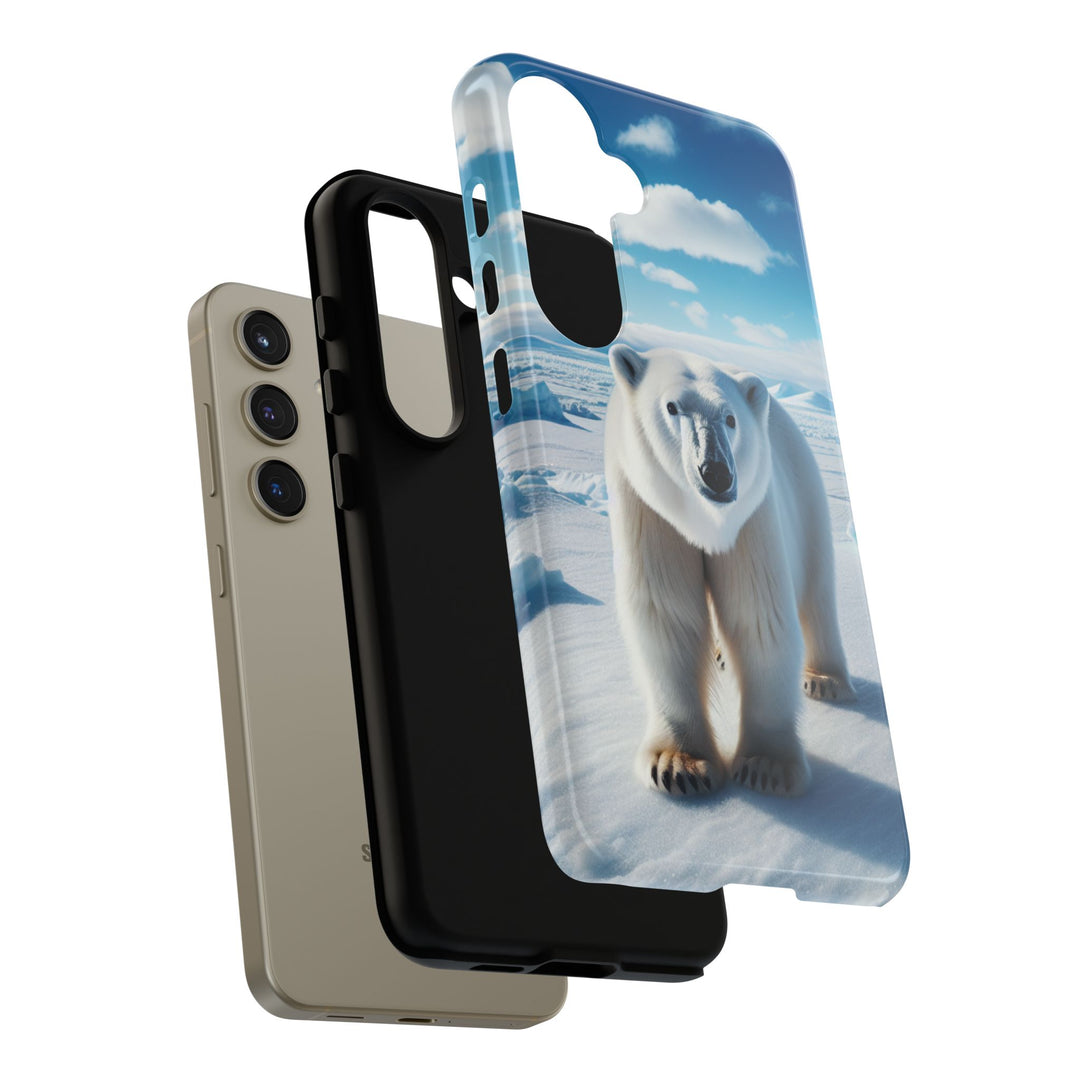 Polar Bear Tough Phone Case - Durable Protector with Arctic Design